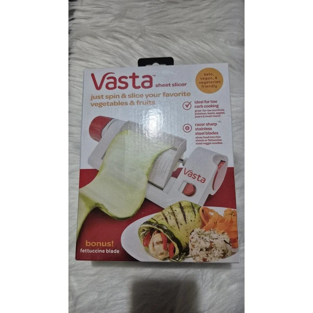 Vegetable & Fruit Sheet Slicer Spiralizer – As‎ Seen on TV  Keto & Healthy NIB